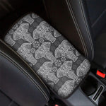 Black And White Boho Elephant Print Car Center Console Cover