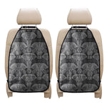Black And White Boho Elephant Print Car Seat Organizers