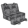 Black And White Boho Elephant Print Pet Car Back Seat Cover