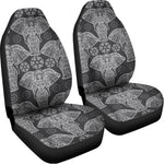 Black And White Boho Elephant Print Universal Fit Car Seat Covers