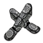 Black And White Boho Mandala Print Muay Thai Shin Guard