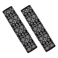 Black And White Boho Tribal Print Car Seat Belt Covers