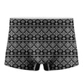 Black And White Boho Tribal Print Men's Boxer Briefs
