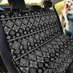 Black And White Boho Tribal Print Pet Car Back Seat Cover