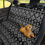 Black And White Boho Tribal Print Pet Car Back Seat Cover