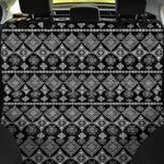 Black And White Boho Tribal Print Pet Car Back Seat Cover