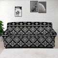 Black And White Boho Tribal Print Sofa Cover