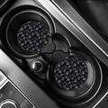 Black And White Books Pattern Print Car Coasters
