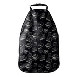 Black And White Books Pattern Print Car Seat Organizers