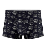 Black And White Books Pattern Print Men's Boxer Briefs