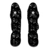 Black And White Books Pattern Print Muay Thai Shin Guard