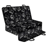 Black And White Books Pattern Print Pet Car Back Seat Cover