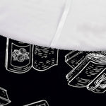Black And White Books Pattern Print Sofa Cover