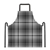 Black And White Border Tartan Print Apron