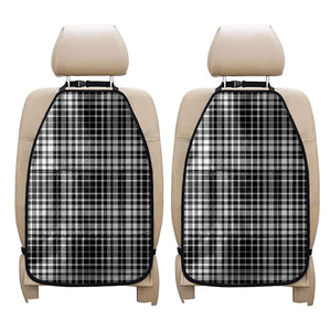 Black And White Border Tartan Print Car Seat Organizers