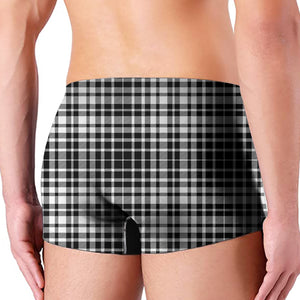 Black And White Border Tartan Print Men's Boxer Briefs