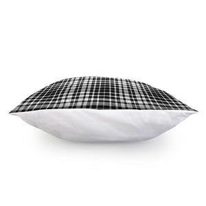 Black And White Border Tartan Print Pillow Cover