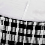 Black And White Border Tartan Print Sofa Cover