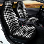 Black And White Border Tartan Print Universal Fit Car Seat Covers