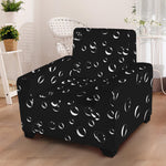 Black And White Bubble Pattern Print Armchair Slipcover