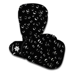 Black And White Bubble Pattern Print Boxing Gloves