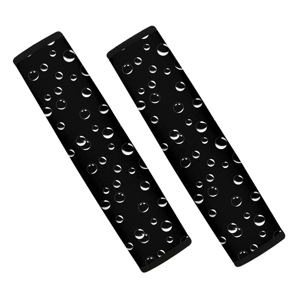 Black And White Bubble Pattern Print Car Seat Belt Covers