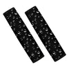 Black And White Bubble Pattern Print Car Seat Belt Covers