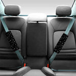 Black And White Bubble Pattern Print Car Seat Belt Covers