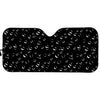 Black And White Bubble Pattern Print Car Sun Shade