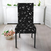 Black And White Bubble Pattern Print Dining Chair Slipcover