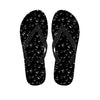 Black And White Bubble Pattern Print Flip Flops