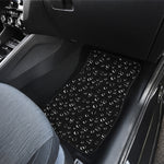 Black And White Bubble Pattern Print Front and Back Car Floor Mats