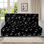 Black And White Bubble Pattern Print Futon Protector