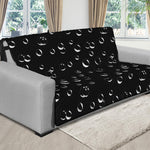 Black And White Bubble Pattern Print Futon Protector