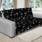 Black And White Bubble Pattern Print Futon Protector