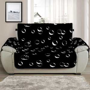 Black And White Bubble Pattern Print Half Sofa Protector