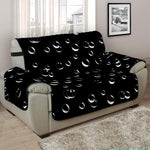 Black And White Bubble Pattern Print Half Sofa Protector