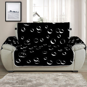 Black And White Bubble Pattern Print Half Sofa Protector