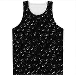 Black And White Bubble Pattern Print Men's Tank Top