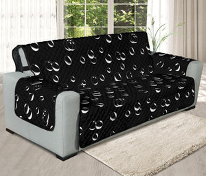 Black And White Bubble Pattern Print Oversized Sofa Protector