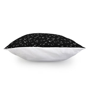 Black And White Bubble Pattern Print Pillow Cover