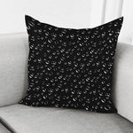 Black And White Bubble Pattern Print Pillow Cover