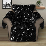 Black And White Bubble Pattern Print Recliner Protector