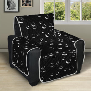 Black And White Bubble Pattern Print Recliner Protector