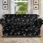 Black And White Bubble Pattern Print Sofa Protector