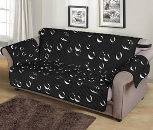 Black And White Bubble Pattern Print Sofa Protector