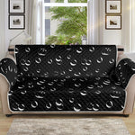 Black And White Bubble Pattern Print Sofa Protector