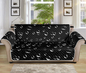 Black And White Bubble Pattern Print Sofa Protector