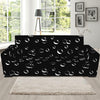 Black And White Bubble Pattern Print Sofa Slipcover