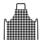 Black And White Buffalo Plaid Print Apron